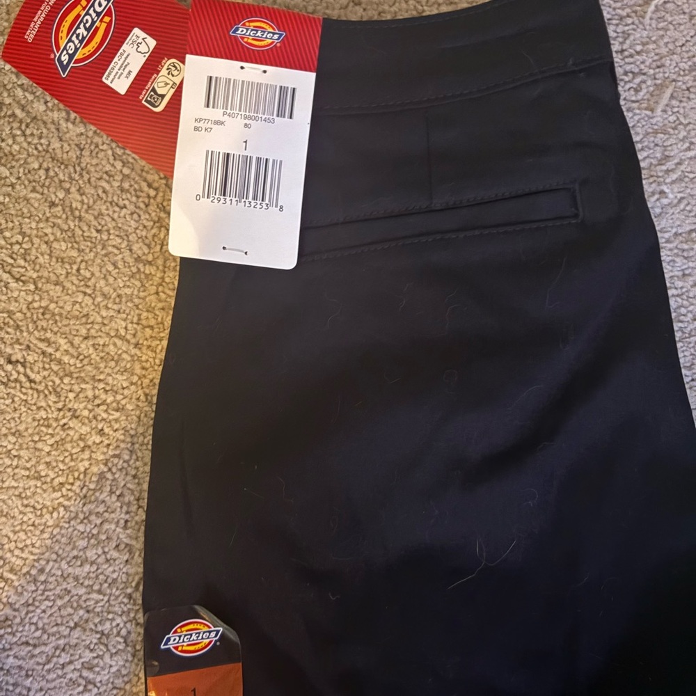 Dickies Black and White Striped Interior Pants